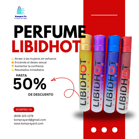 LibidHot Triple X | Perfume con Feromonas para hombre + Envio Gratis